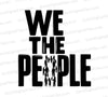 Patriotic SVG: "We the People" with People Silhouette "O"