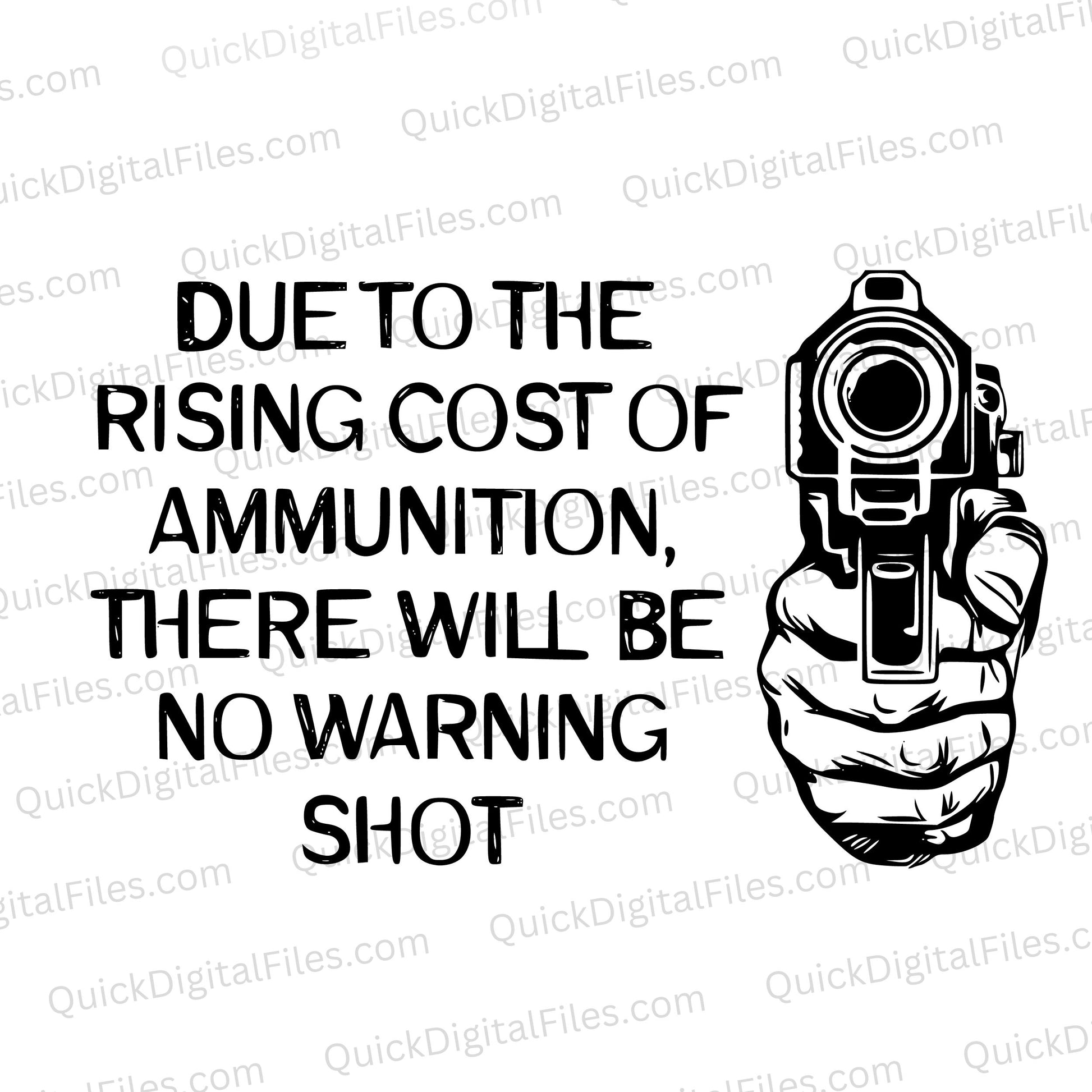 Second Amendment SVG design with pistol graphic.
