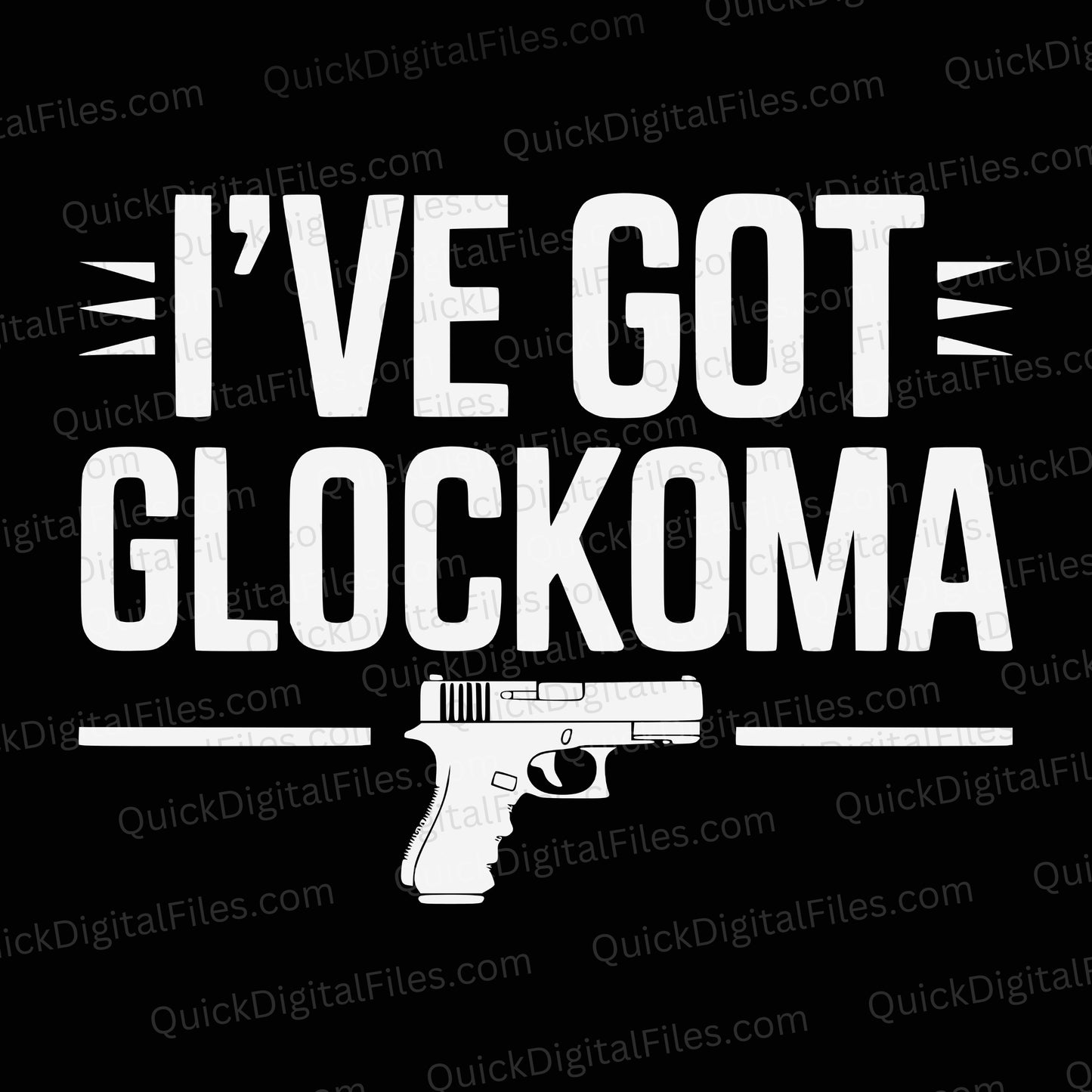 I’ve Got Glockoma SVG | Funny 2nd Amendment Gun Rights Design