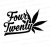 "Four Twenty cannabis leaf silhouette graphic SVG & JPEG."