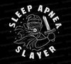 Sleep Apnea Slayer Warrior Illustration - SVG PNG JPEG: Download Now