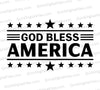 God Bless America Patriotic Digital Art svg png jpeg