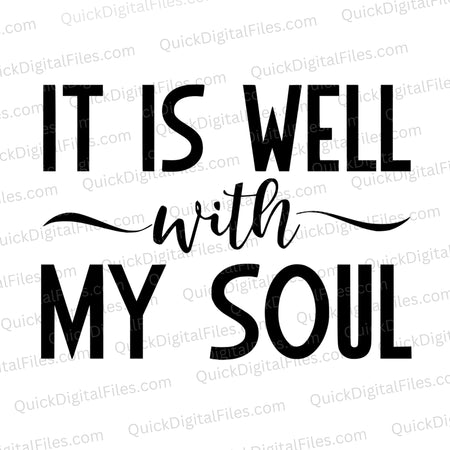 It Is Well with My Soul SVG Design