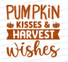 Pumpkin Kisses & Harvest Wishes SVG
