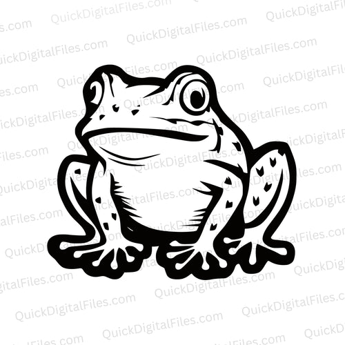 Frog Silhouette: SVG PNG JPEG