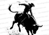 "Bull Rider Action Silhouette SVG, PNG, JPEG"