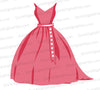 Princess Dress SVG Illustration