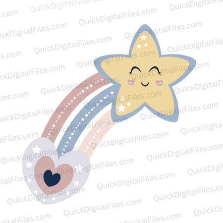 Shooting Star Preschool SVG
