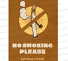 No Smoking Sign Printable | Retro "Keep It Fresh" Graphic Download

