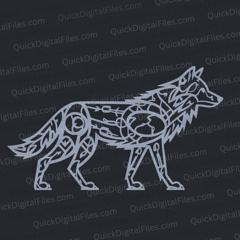 Connected wolf design for CNC machines
