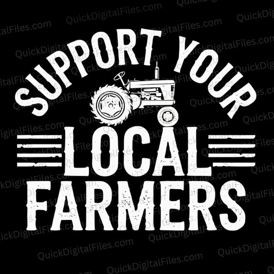 Support Your Local Farmers SVG