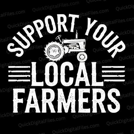 Support Your Local Farmers SVG