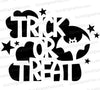 Trick or Treat bat design SVG for Halloween
