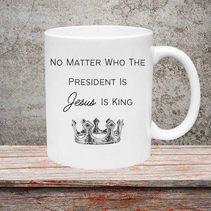 Faith-inspired graphic collection transcending political changes.