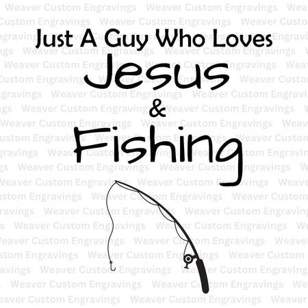 Versatile artwork for fishermen who cherish their faith and hobby equally.