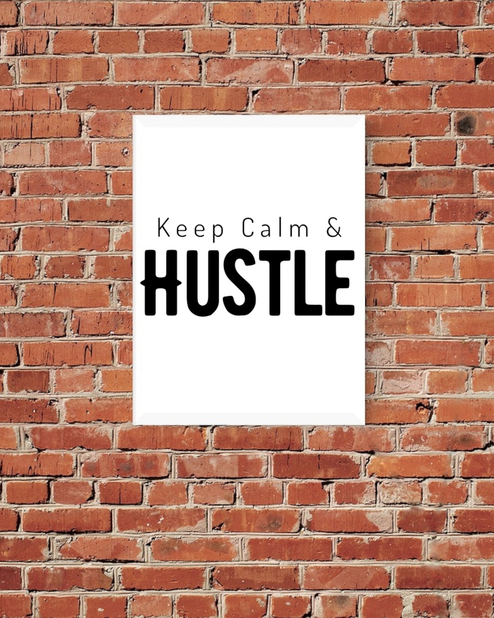 "Digital download hustle quote in PNG, SVG, PDF for DIY projects."