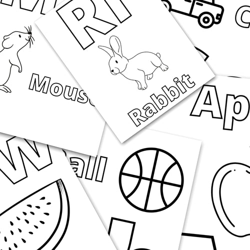 Alphabet Adventure Coloring Book for Kids: PDF