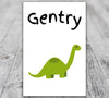 Customizable Kids Dinosaur Wall Art Print for children's room decor