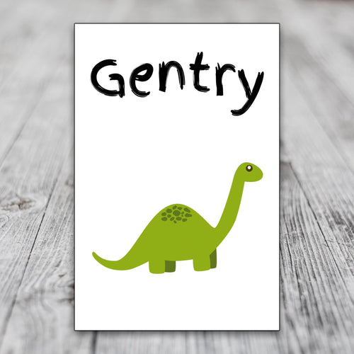 Customizable Kids Dinosaur Wall Art Print Template