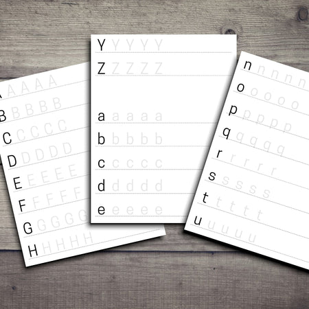 Engaging printable ABC worksheets for kids with clear handwriting guides