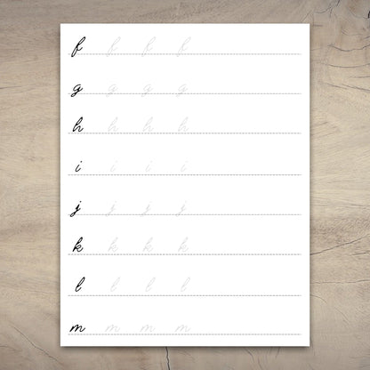 Improve your penmanship with engaging cursive writing exercises