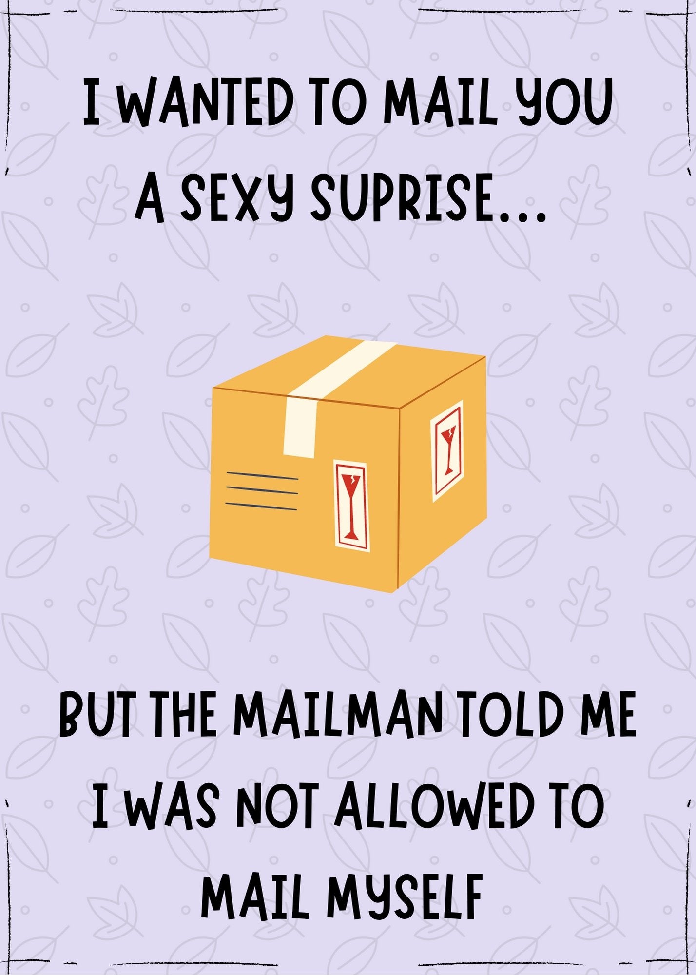 "Printable Adult Humor Birthday Greeting Card"