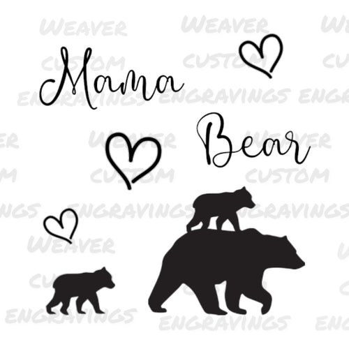 Mama Bear: SVG PNG PDF