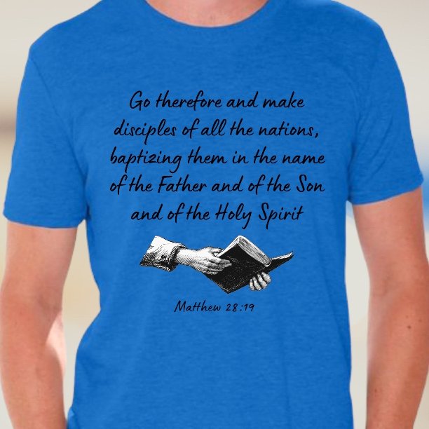 Great Commission verse SVG artwork