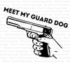 2nd Amendment guard dog digital design