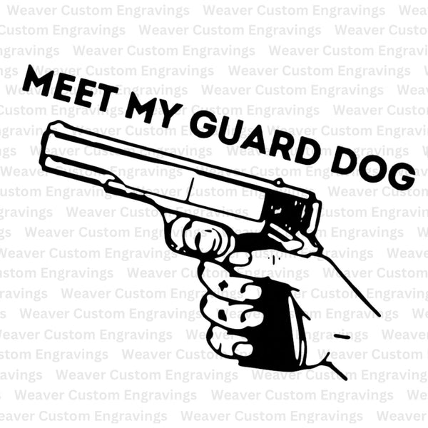 2nd Amendment guard dog digital design