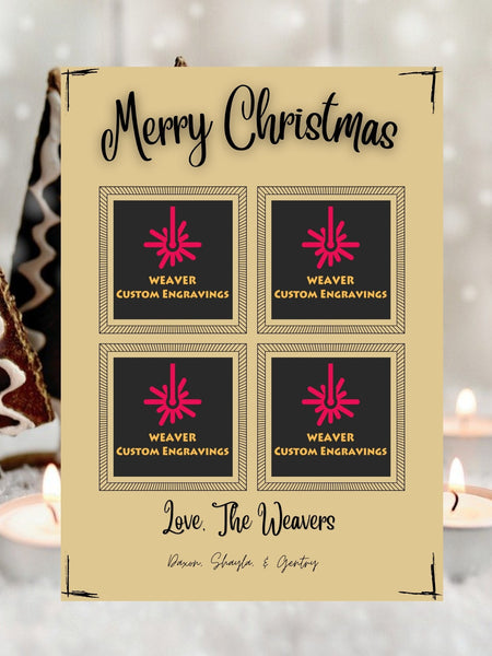 Editable Merry Christmas card template digital downloadDIY editable Christmas card design for Canva