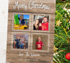 Rustic Christmas card template digital download