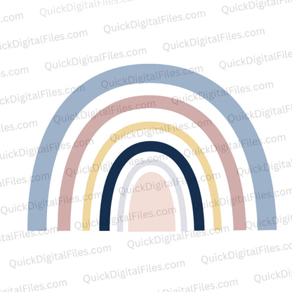 Boho Rainbow SVG File
