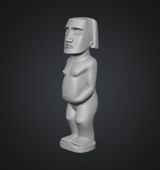 moai stone statue stl glb obj file
