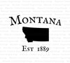 Montana state outline digital download