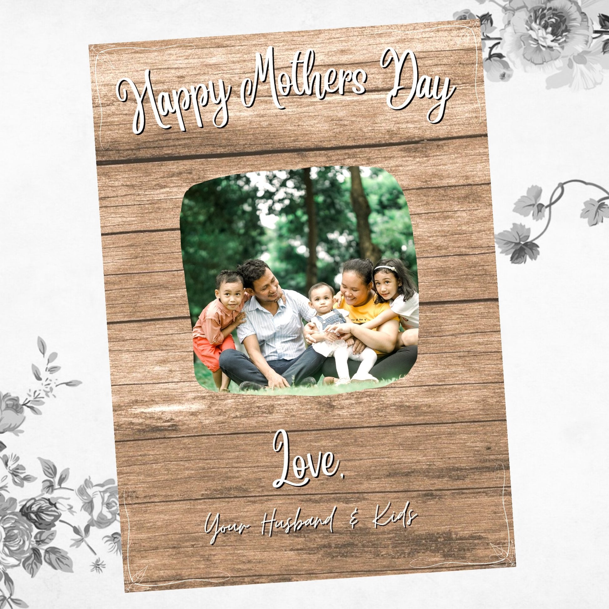 Personalized Mother's Day card template download