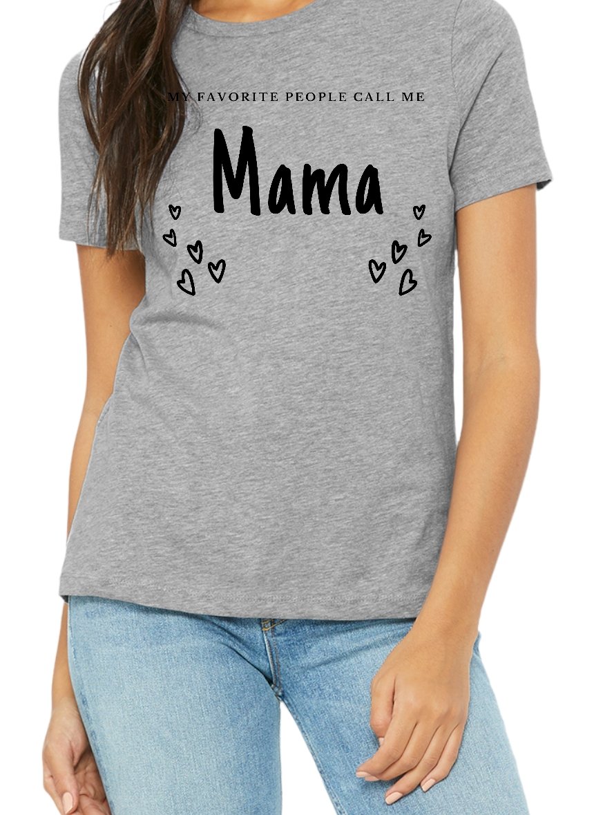 Printable Mama love t-shirt graphic collection