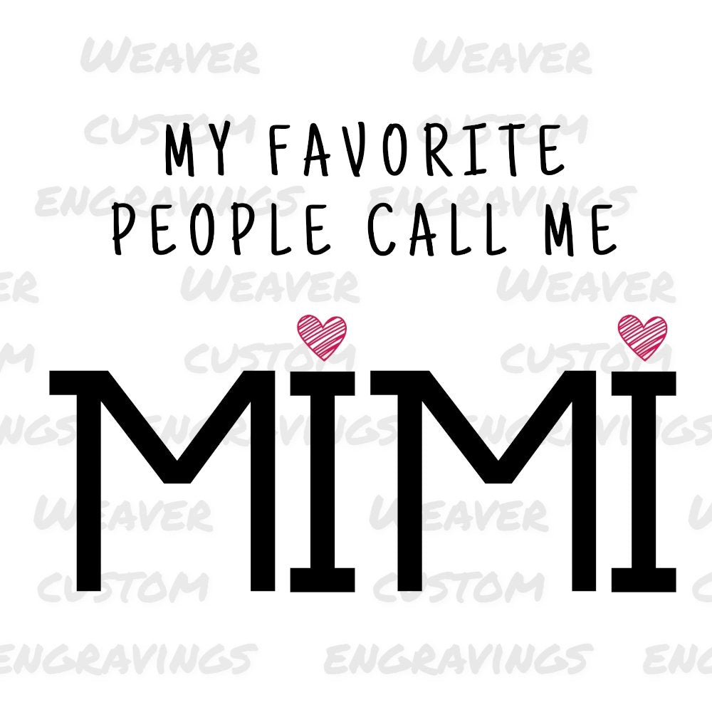 "Mimi Love" customizable design for DIY projects