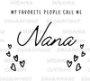 Digital bundle "My Favorite People Call Me Nana" design