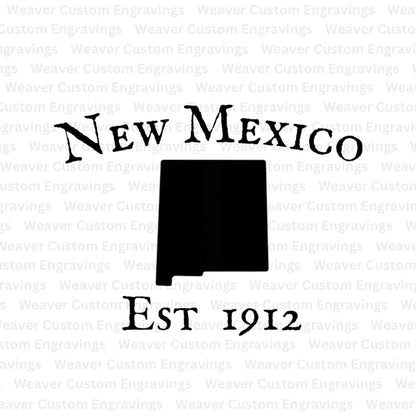 Land of Enchantment New Mexico silhouette for DIY projects SVG/PNG