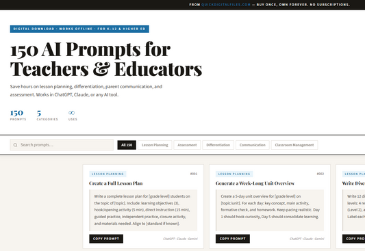 nurse AI prompt library digital download