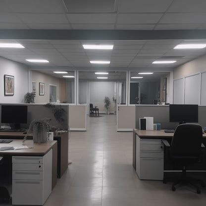 Realistic office environment photo for virtual meeting backgrounds