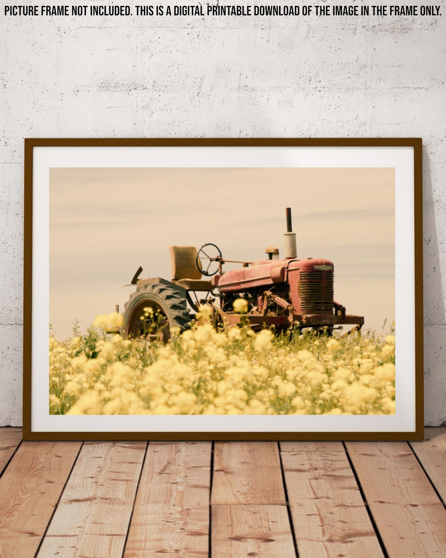 Rustic tractor design for personal or professional creative projects.