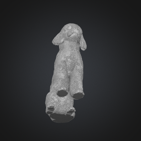 poodle pet figurine 3d printing file
