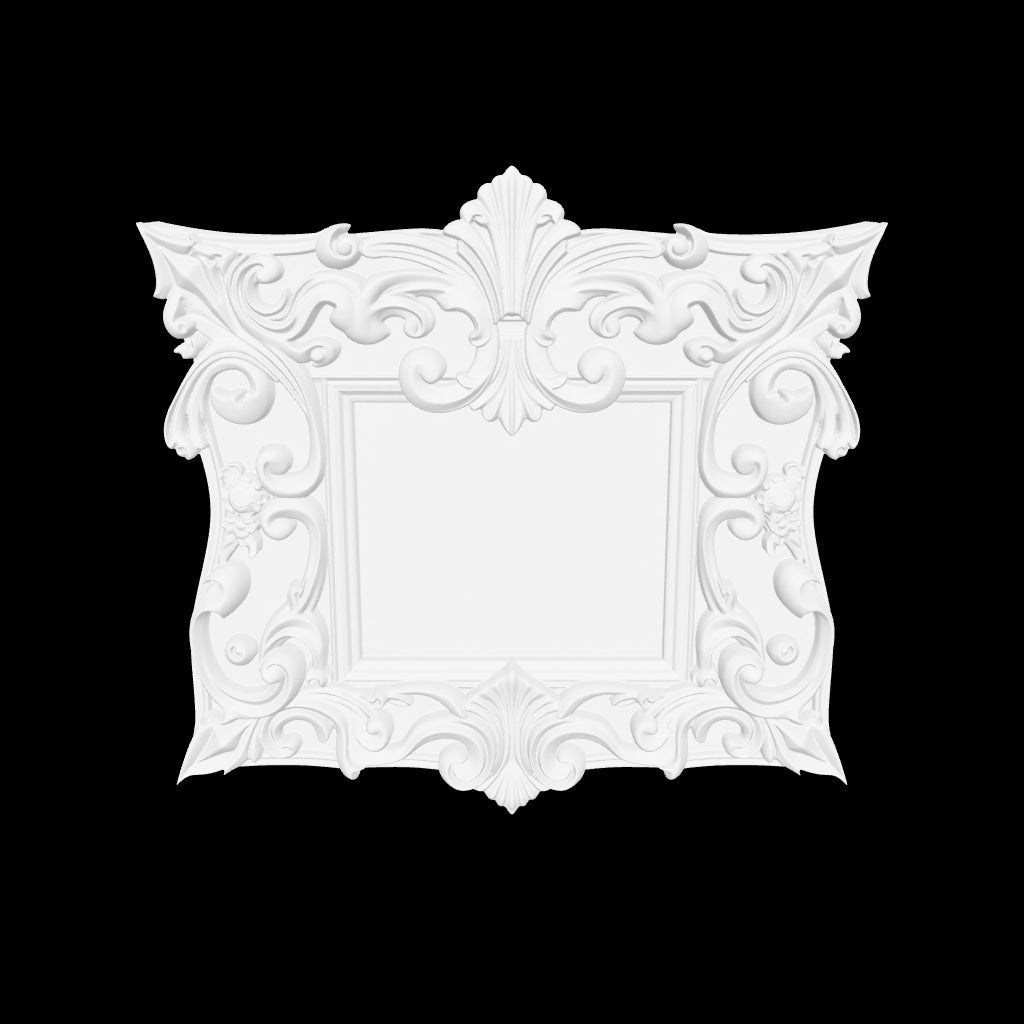 Decorative Victorian frame for 3D printing