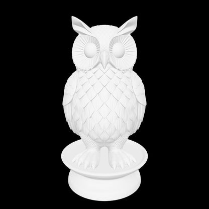 Decorative owl figurine STL download