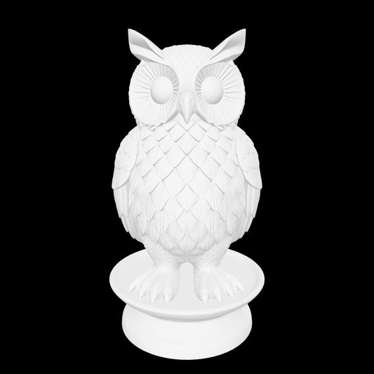 Decorative owl figurine STL download