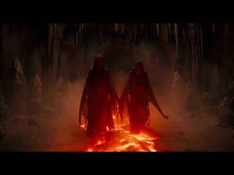 demons walking through hell stock video

