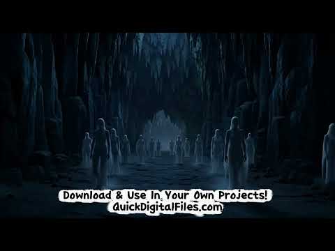 Souls Walking Through the Underworld: Stock Video