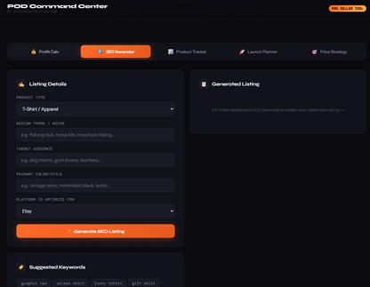 print on demand launch planner and product calendar tool